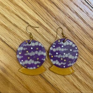 Blush daisy clay Halloween earrings